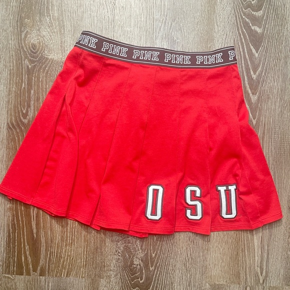 PINK Victoria's Secret OSU Women's Pleated‎ Cheer Skirt Size Small - Picture 1 of 3